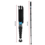 BEXIN P406C Kamera Kohlefaser Einbeinstativ Travel Live Selfie Halterung – Bild 2