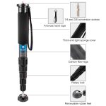 BEXIN P406C Kamera Kohlefaser Einbeinstativ Travel Live Selfie Halterung – Bild 3