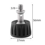 BEXIN GSF37-S Stativ 3/8 Zoll Edelstahl-Fußspikes Kunststoff-Fußpolster – Bild 2