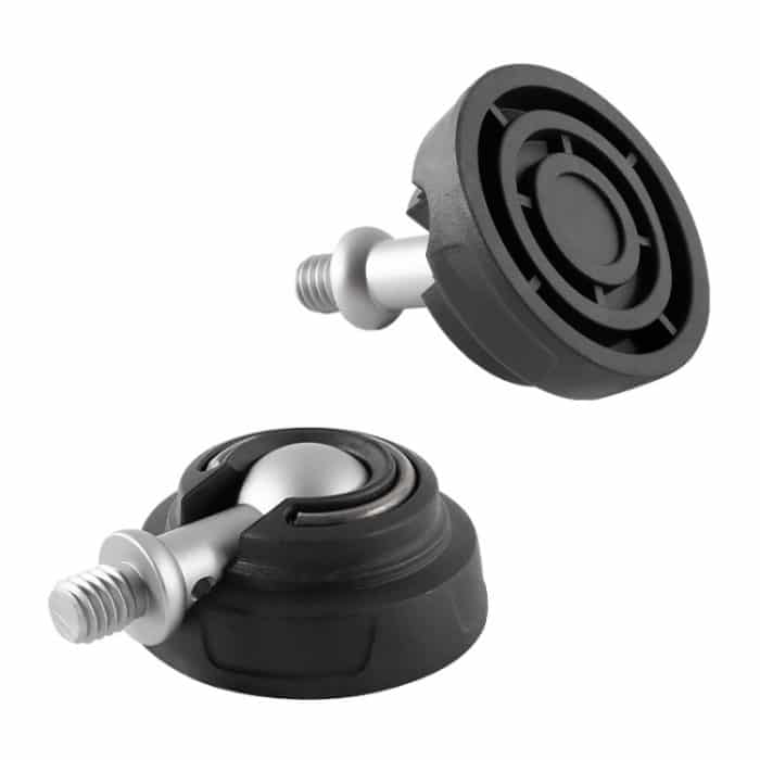 BEXIN GSF50-S Stativ 3/8 Zoll Edelstahl-Fußspikes Kunststoff-Fußpolster – Bild 3