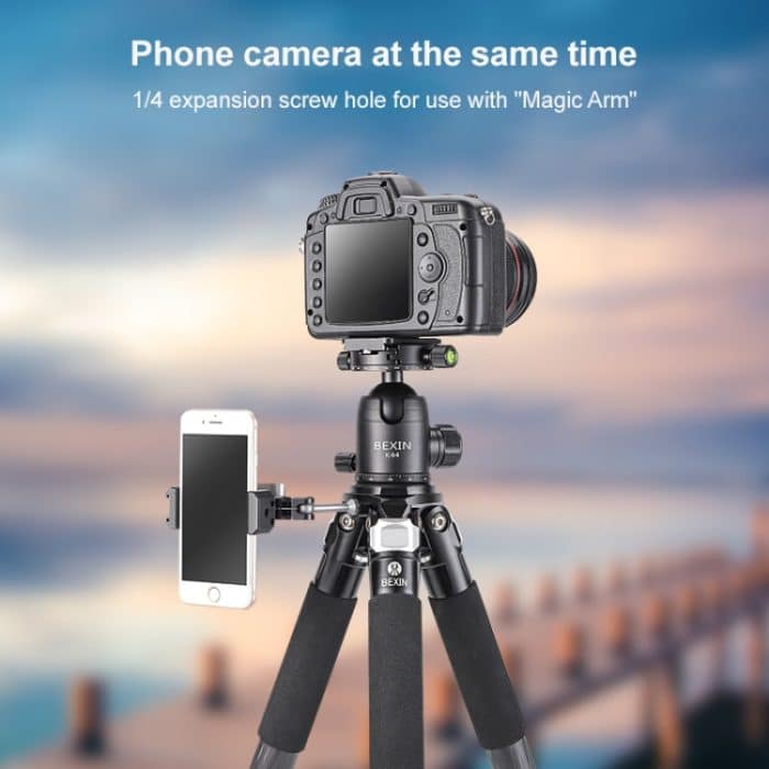 BEXIN RC294 Tragbares zusammenklappbares Kohlefaser-Kamerastativ mit K44-Panorama-Kugelkopf – Bild 8