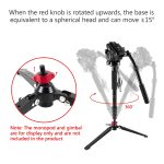 BEXIN ST-3 Dreifuß-Einbeinstativ-Ständerbasis Mini-Desktop-Stativ – Bild 6