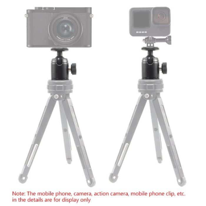 BEXIN K18 Mini 360 Grad drehbarer Panorama-Kugelkopf aus Metall – Bild 6