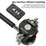 BEXIN DT-02R/S 2D 720 Grad Panorama Heavy Duty Stativ Action Fluid Drag Head mit Schnellwechselplatte – Bild 5