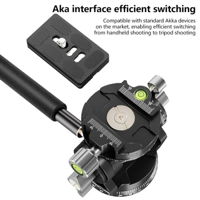 BEXIN DT-02R/S 2D 720 Grad Panorama Heavy Duty Stativ Action Fluid Drag Head mit Schnellwechselplatte – Bild 5