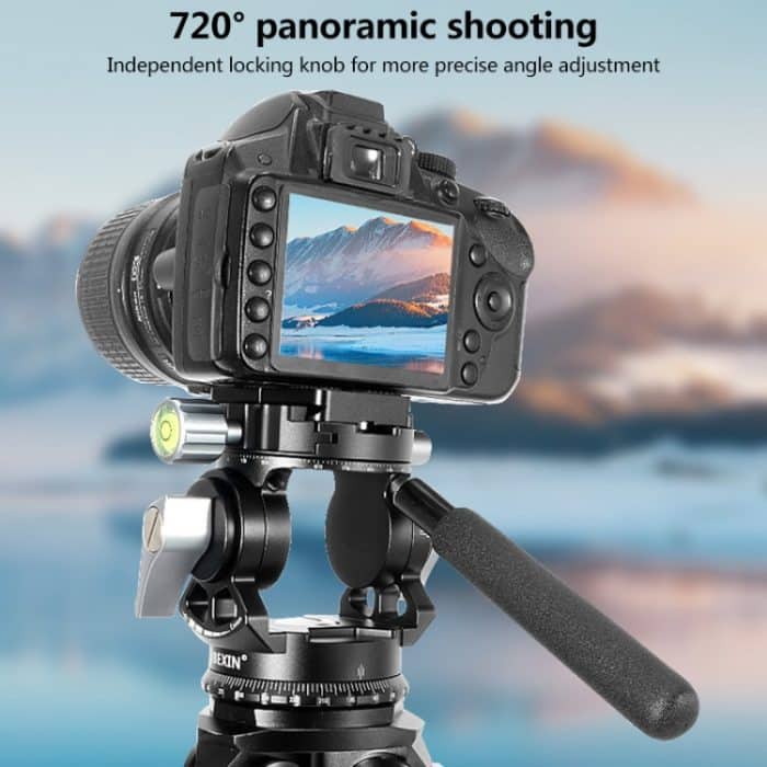 BEXIN DT-02R/S 2D 720 Grad Panorama Heavy Duty Stativ Action Fluid Drag Head mit Schnellwechselplatte – Bild 7