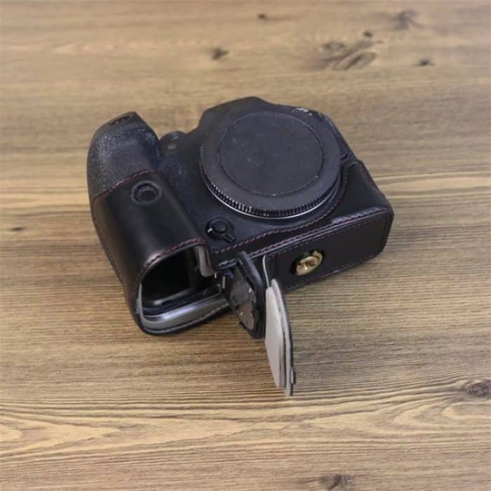 Für Canon EOS R7 1/4 Zoll Gewinde PU-Leder Kamera Halbgehäuse Basis, For Canon EOS R7 – Bild 3