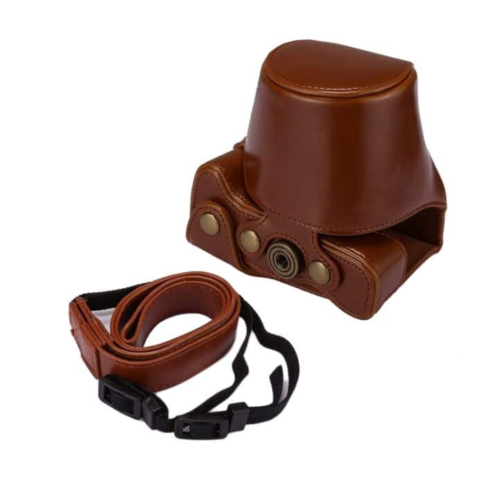 Ganzkörper-Kameratasche aus PU-Leder mit Trageriemen für Canon EOS M6, For  EOS M6, Fo EOS M6, For EOS M6(15-45mm) – Bild 5