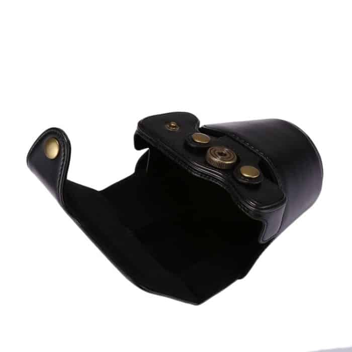 Ganzkörperkamera-PU-Ledertasche mit Riemen für Canon EOS M5, For EOS M5 – Bild 4