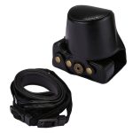 Ganzkörperkamera-PU-Ledertasche mit Riemen für Canon EOS M5, For EOS M5 – Bild 5