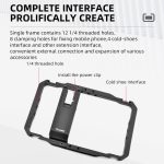 YELANGU LW-B01-1 Vlogging Live Broadcast Smartphone Video Rig Metallkäfig, LW-B01-1 – Bild 3