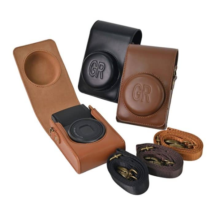 Ganzkörper-Kameratasche aus PU-Leder mit Trageriemen für Ricoh GR / GRII / GRIII, Casio ZR1200 / ZR1500/ ZR2000/ ZR3500, ZR3600 / ZR3700 / ZR5500 – Bild 2