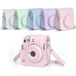 Für FUJIFILM instax mini 12 Ganzkörper-Ledertasche Kameratasche mit Riemen – Bild 2