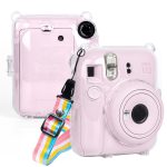 Für FUJIFILM Instax mini 12 Crystal Hard Case Kameratasche mit Schultergurt, For FUJIFILM Instax mini 12