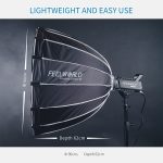 FEELWORLD FSP90 90 cm Parabol-Softbox-Schnellverschluss-Diffusor mit Bowens-Halterung, FSP90 90cm – Bild 5