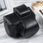 Für Nikon Z50 / Z30 Kamera Ganzkörper-Kameratasche aus magnetischem Leder mit Riemen