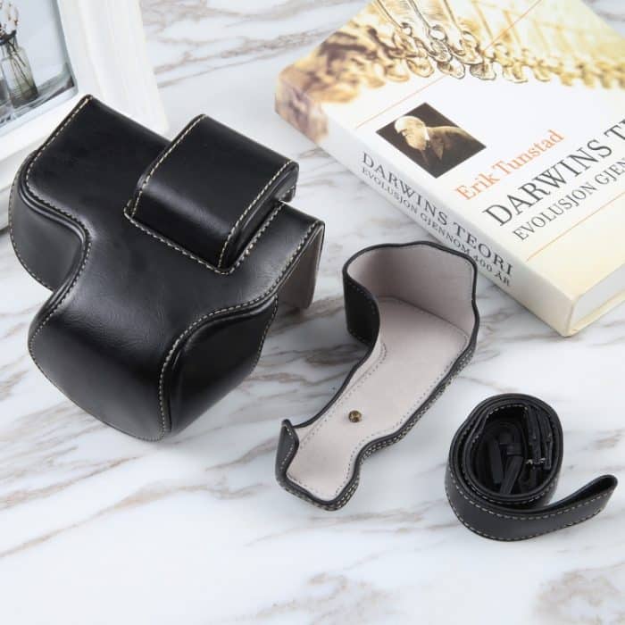 Für Nikon Z50 / Z30 Kamera Ganzkörper-Kameratasche aus magnetischem Leder mit Riemen – Bild 4