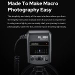 Godox ML-150II On-Camera-Makro-Ringblitzlicht mit 8 unterschiedlich großen Adapterringen, ML-150II – Bild 3