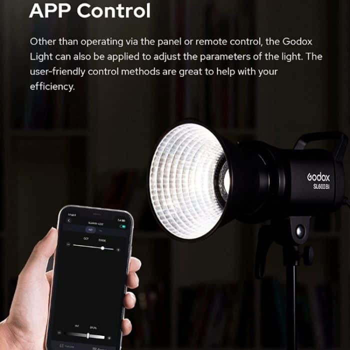 Godox SL60IIBi 75W zweifarbige 2800K-6500K LED-Videoleuchte, SL60IIBi – Bild 5