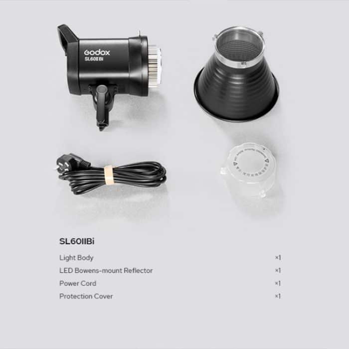 Godox SL60IIBi 75W zweifarbige 2800K-6500K LED-Videoleuchte, SL60IIBi – Bild 9