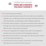 YELANGU YLG0119A 60 cm Spleiß-Gleitschienenschiene + Trolley-Schienenschnalle für Spiegelreflexkameras/Videokameras, 60cm Rail Track + Rail Buckle – Bild 4