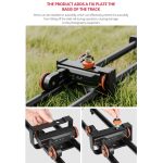 YELANGU YLG0119A 60 cm Spleiß-Gleitschienenschiene + Trolley-Schienenschnalle für Spiegelreflexkameras/Videokameras, 60cm Rail Track + Rail Buckle – Bild 6