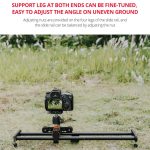 YELANGU YLG0119A 60 cm Spleiß-Gleitschienenschiene + Trolley-Schienenschnalle für Spiegelreflexkameras/Videokameras, 60cm Rail Track + Rail Buckle – Bild 9