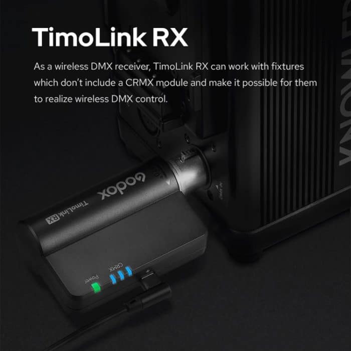 Godox TimoLink TX & RX Drahtloser DMX-Sender und -Empfänger, Transmitter & Receiver – Bild 7