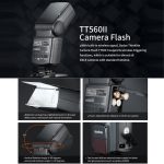 Godox TT560II Drahtloses 433 MHz GN38 Kamerablitz-Speedlite-Licht, TT560II – Bild 7