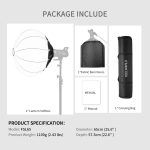 FEELWORLD FSL65 65 cm Laterne Softbox Schnellverschluss-Diffusor mit Bowens-Halterung – Bild 8