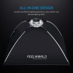 FEELWORLD FSR90 60x90cm rechteckiger Softbox Schnellverschluss Bowens Mount Diffusor – Bild 3