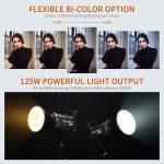 FEELWORLD FL125B 125W Bi-color Point Source Video Light, Bluetooth APP Control, FL125B – Bild 4