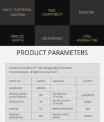 YELANGU L4X Kamera 3-Rad Dolly II Electric Track Slider 3-Rad Video Riemenscheibe Rollendes Dolly Auto mit Fernbedienung für DSLR / Heim-DV-Kameras, GoPro, Smartphones, Last: 3 kg (grau) – Bild 4