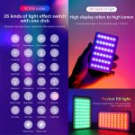 YELANGU LW140RGB 140 LEDs RGB Studiolicht Video- und Foto-Fülllicht, 140 LEDs – Bild 6