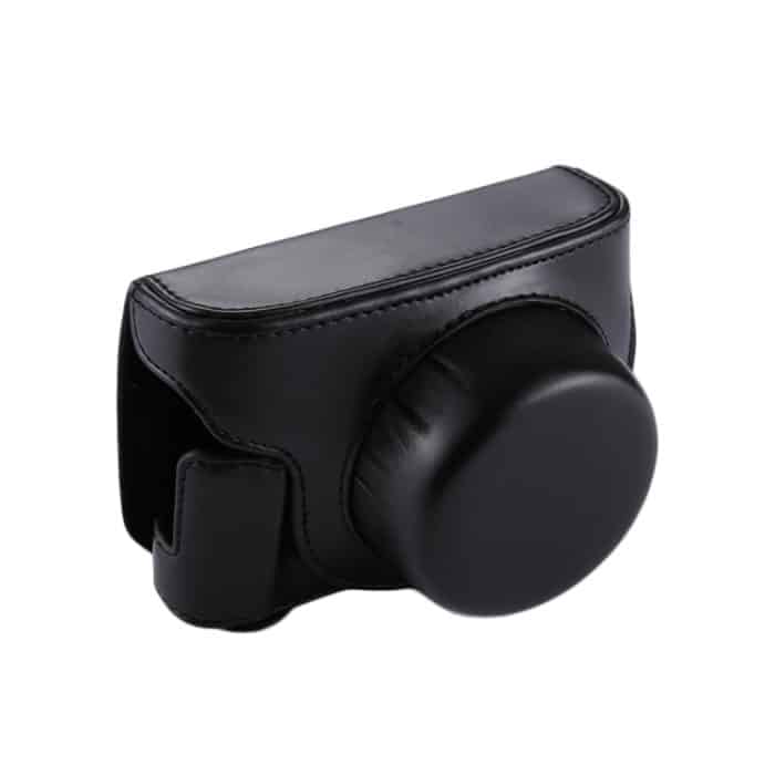 Ganzkörper-Kameratasche aus PU-Leder mit Trageriemen für Panasonic Lumix GF7 / GF8 / GF9 (12-32 mm / 14-42 mm Objektiv), For Lumix GF7 – Bild 2