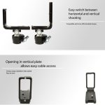 FITTEST FLN-D850 Vertical Shoot Schnellwechsel-L-Plattenhalterung Basishalter für Nikon D850, Nikon D850 – Bild 5