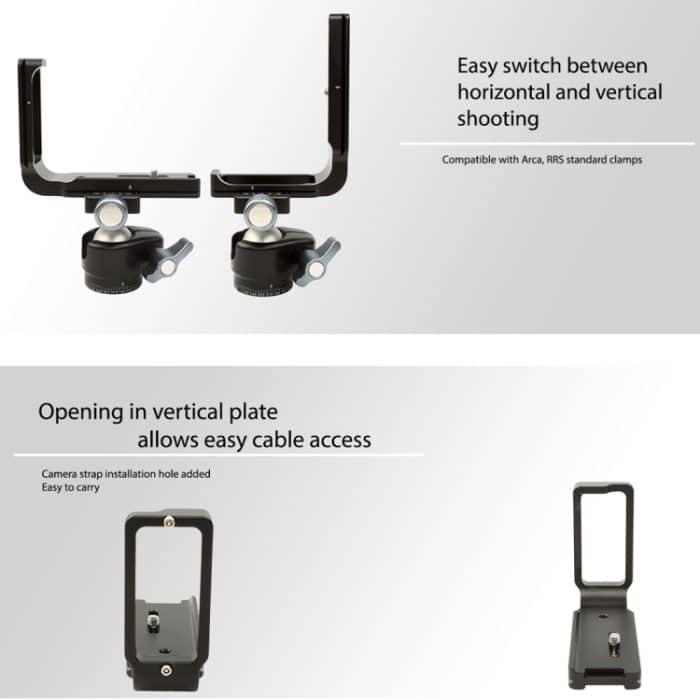 FITTEST FLN-D850 Vertical Shoot Schnellwechsel-L-Plattenhalterung Basishalter für Nikon D850, Nikon D850 – Bild 7
