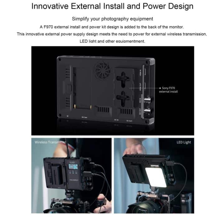 FEELWORLD SH7 7-Zoll ultraheller 2200nit On-Camera-Monitor SDI HDMI Cross Conversion – Bild 19