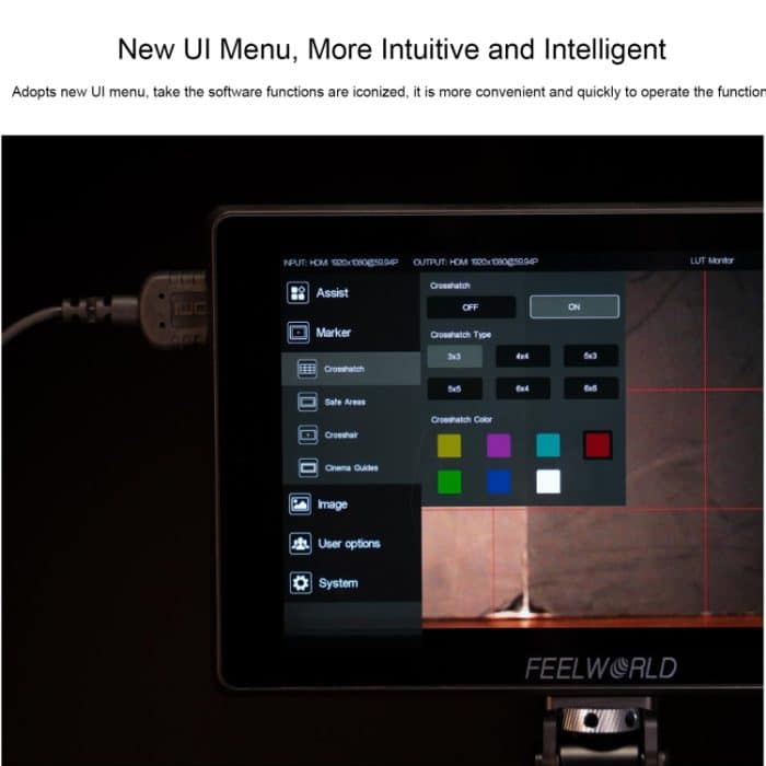 FEELWORLD SH7 7-Zoll ultraheller 2200nit On-Camera-Monitor SDI HDMI Cross Conversion – Bild 7