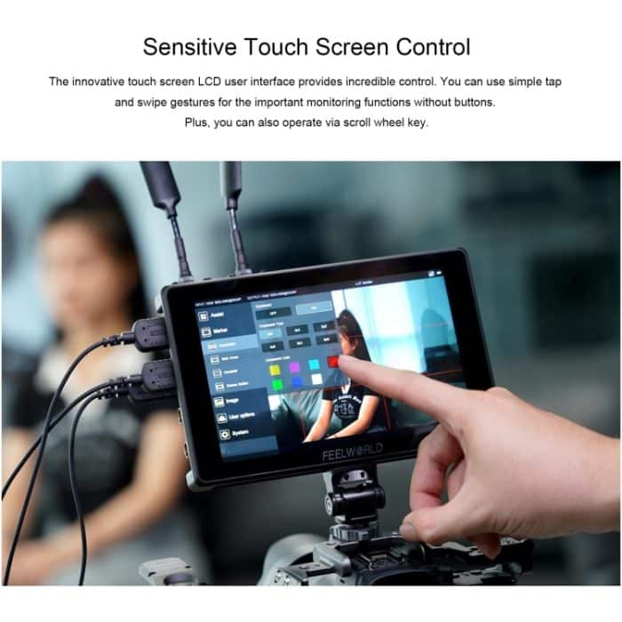 FEELWORLD SH7 7-Zoll ultraheller 2200nit On-Camera-Monitor SDI HDMI Cross Conversion – Bild 9