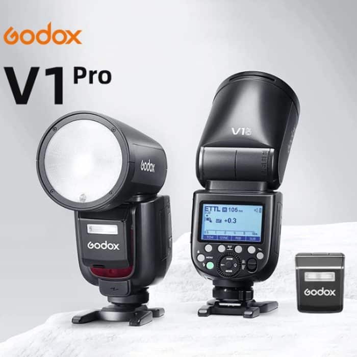 Godox V1Pro TTL Li-Ionen-Blitzlicht mit rundem Kopf – Bild 2