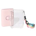 Für FUJIFILM Instax mini Link 2 Crystal Hard Case Kameratasche mit Schultergurt, For FUJIFILM Instax mini Link 2