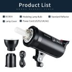 Godox DE300II 300Ws Studio-Blitzlicht Strobe Lampe Kopf Bowens Mount Speedlight, DE300II – Bild 7