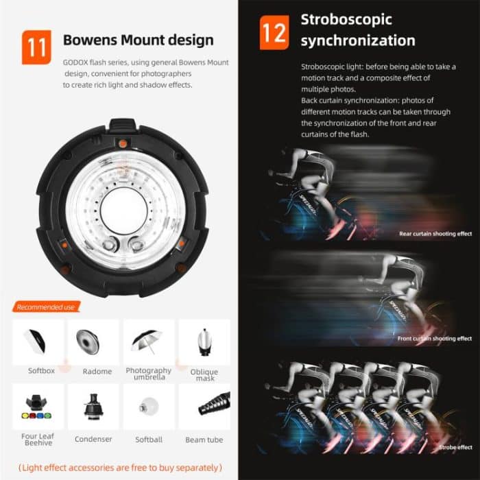 Godox Quicker 400IIM Studio-Blitzlicht 400Ws Bowens-Mount-Blitzlicht, Quicker 400IIM – Bild 11