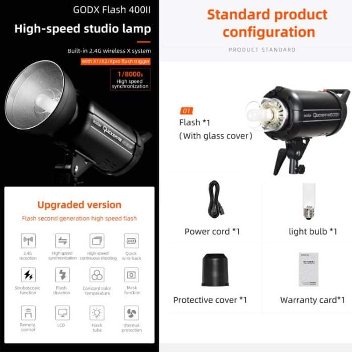 Godox Quicker 600IIM Studio-Blitzlicht 600Ws Bowens-Mount-Blitzlicht, Quicker 600IIM – Bild 5