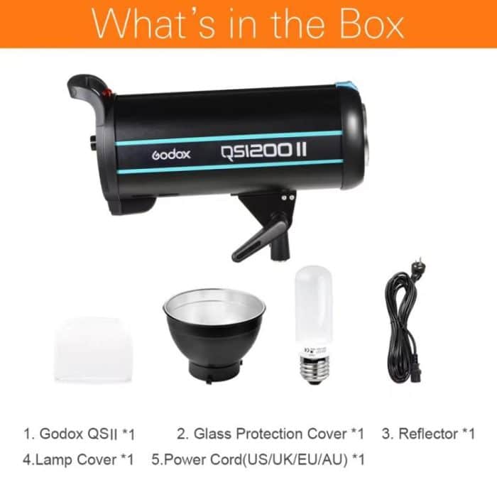 Godox QS1200II Strobe Studio-Blitzlicht 1200Ws Bowens Mount Hochgeschwindigkeits-Blitz, QS1200II – Bild 9