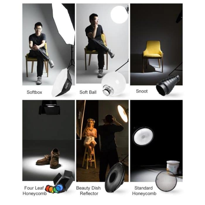 Godox QS800II Strobe Studio-Blitzlicht 800Ws Bowens Mount Hochgeschwindigkeits-Blitz, QS800II – Bild 7