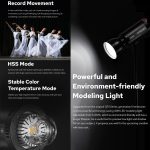 Godox QT400IIM Strobe Studio-Blitzlicht 400Ws Bowens-Montierung Hochgeschwindigkeits-Blitz, QT400III – Bild 6