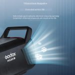 Godox MS200-V Studio-Blitzlicht 200Ws Bowens Mount Strobe Light mit Lampenabdeckung, MS200-V – Bild 7