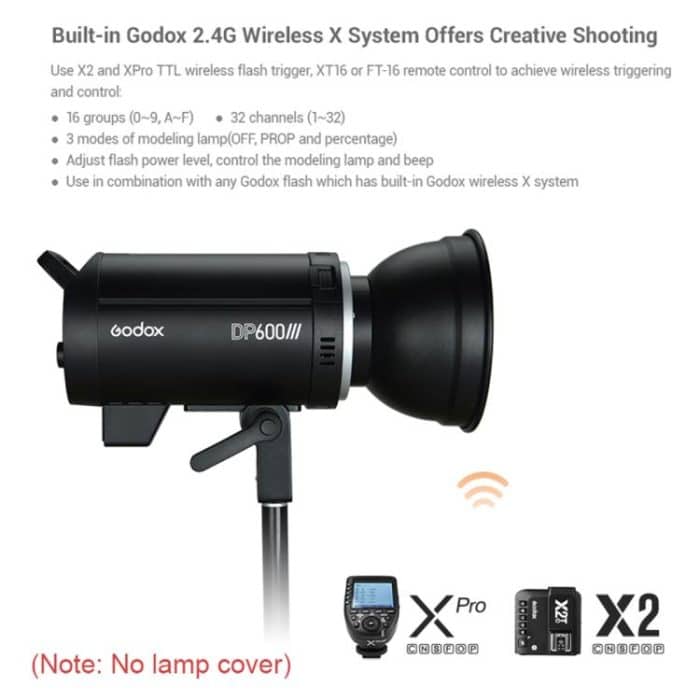 Godox DP400III Studioblitz-Fotolicht 400 Ws 2,4 G Wireless X-System Bowens-Mount-Blitzlicht, keine Lampenabdeckung, DP400III – Bild 6